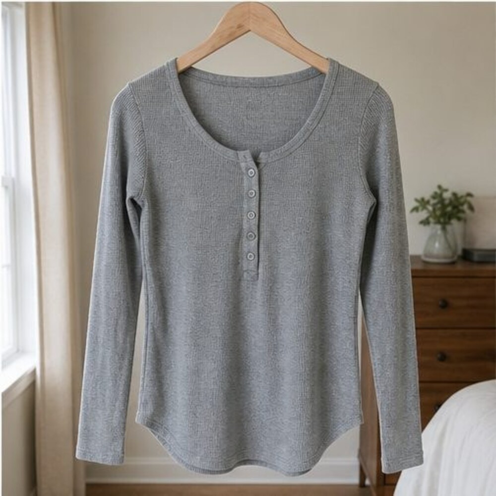 Charcoal Wrap Blouse